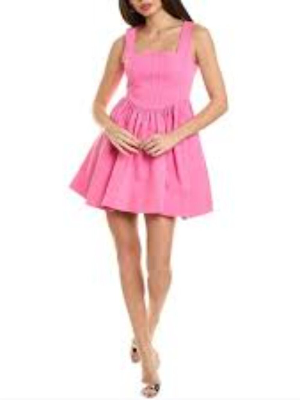 Kourt Hot Pink Sleeveless Fit-and-Flare Mini Dress Size Medium